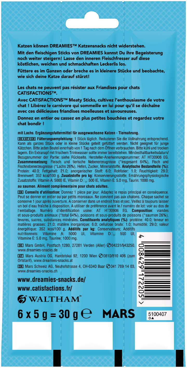 Dreamies Meaty Sticks Lachs